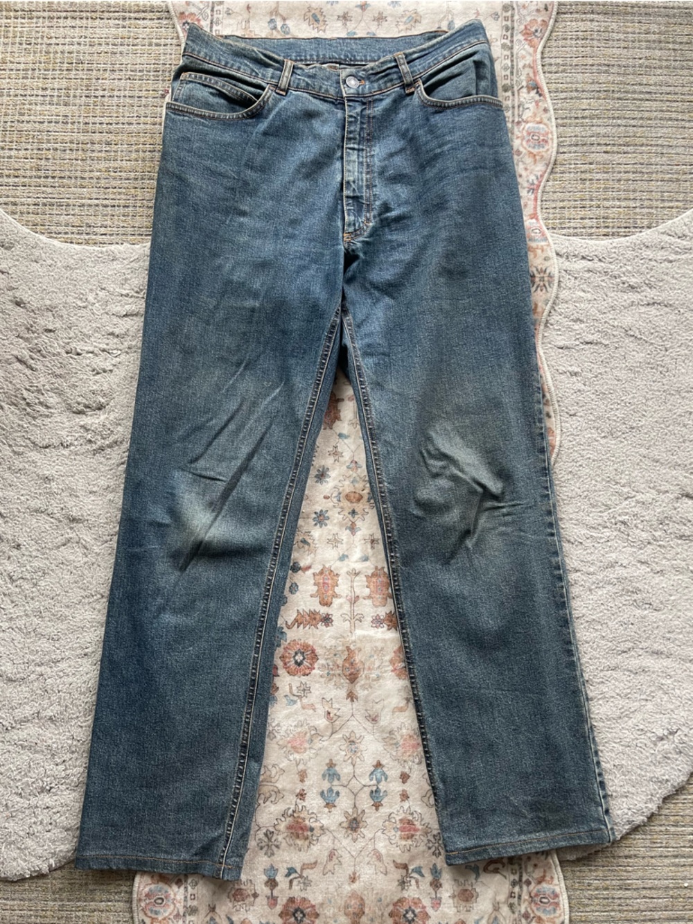 Loro Piana Men's Straight Jeans in Washed Blue